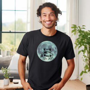 Full moon frog t-shirt astronomy