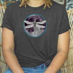 Dragonfly moon t-shirt entomology astronomy